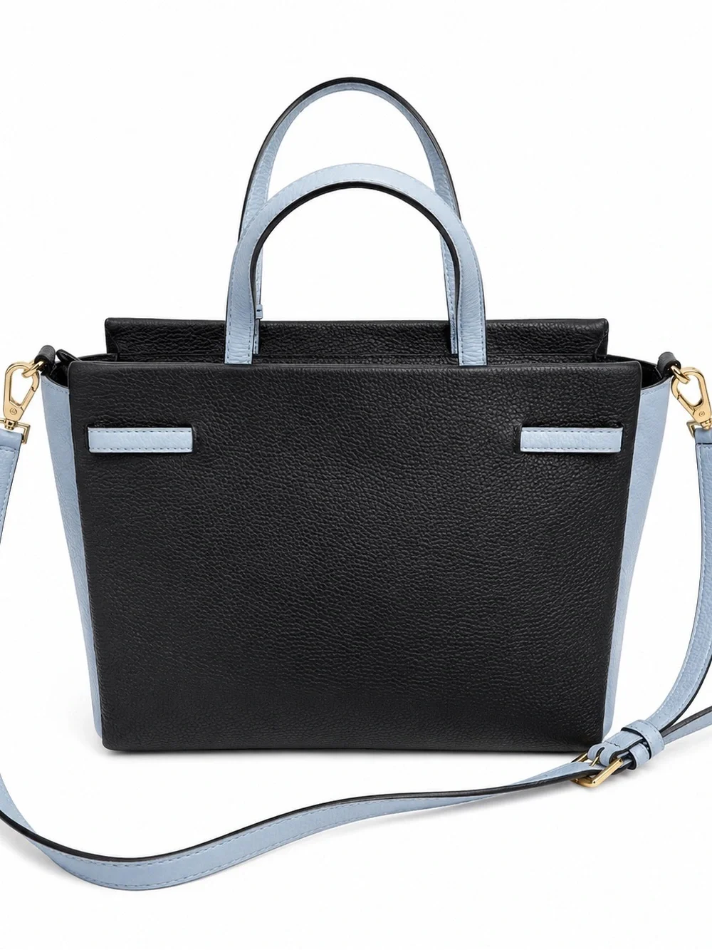 Kate Spade Holden Street Lanie Pebbled Leather Satchel Crossbody Navy Blue EUC